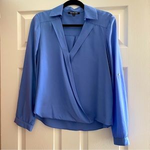 Gianni Bini blouse, light blue, medium